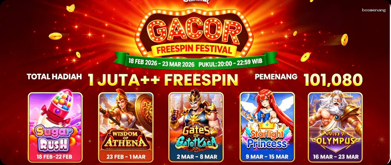 Login bosmenang Sekarang Bonus Melimpah
